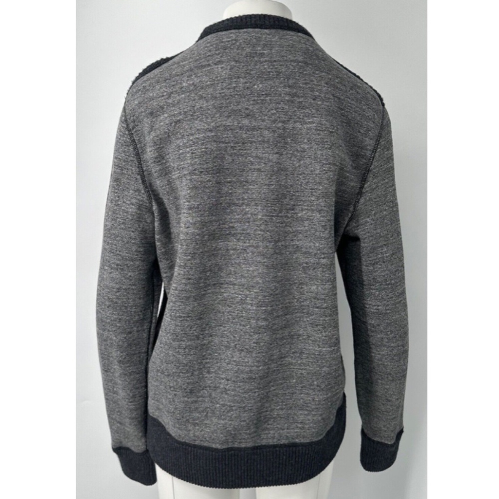 Rag & Bone Color-Block Gray Cable Knit Long Sleev… - image 3